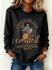 Women's Created Print Sweatshirt