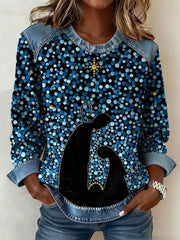 Women's Portugal Christmas Christian Faith Printed Sweatshirt