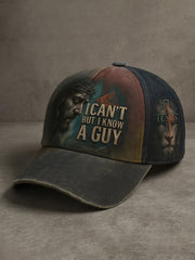 Unisex I Can't But I Know A Guy Jesus Print Hat
