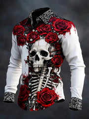 Men's Gothic Dark Skull Shirt