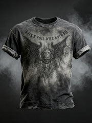 Men's Vintage Skull Printed T-shirt