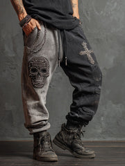 Men's Rock Skulls Printed Pants