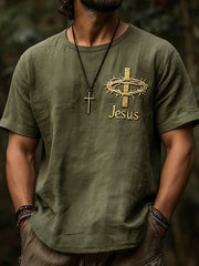 Men's Christian Faith Cross Short Sleeve T-shirt