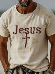 Men's Christian Faith Cross Short Sleeve T-shirt