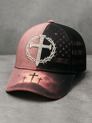 Unisex Faith Cross Print Hat