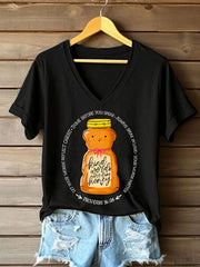 Women's 'Kind Words Are Like Honey' Printed Casual T-Shirt