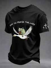 Men's 'off to praise the lord' T-shirts