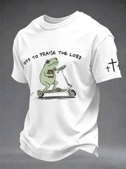 Men's 'off to praise the lord' T-shirts