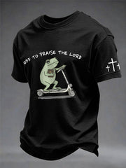 Men's 'off to praise the lord' T-shirts