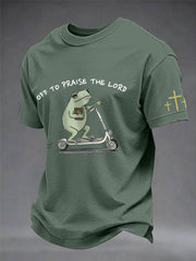 Men's 'off to praise the lord' T-shirts