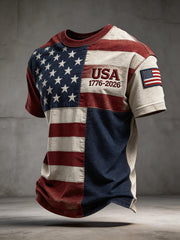 Men's USA 1776-2026 Print T-Shirt