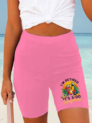 Women's beach vacation Day Printed Shorts