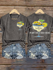 Women's beach vacation Day Iron On Short Sleeve T-Shirt