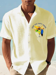 Men's beach vacation Day Waffle Shirt
