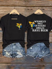 Women's beach vacation Day Iron On Short Sleeve T-Shirt