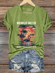 Women's beach vacation Day Iron On Short Sleeve T-Shirt
