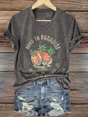 Women's beach vacation Day short-sleeved T-shirt