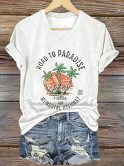 Women's beach vacation Day short-sleeved T-shirt