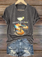 Women's beach vacation Day Iron On Short Sleeve T-Shirt