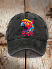 Unisex beach vacation Day Parrot Print Hat