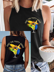 Women's beach vacation Day Faux Cotton Vest