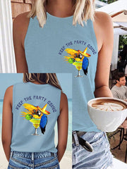 Women's beach vacation Day Faux Cotton Vest
