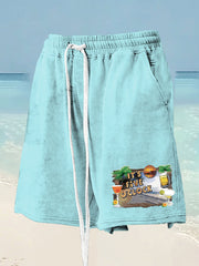 Men's beach vacation Day Printed Shorts