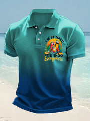 Men's beach vacation Day short sleeve shirt