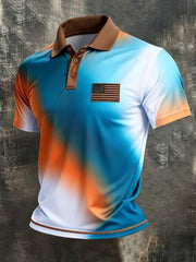 Men's American Flag Printed Shirt