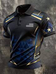 Men's Retro Patriot Print Shirt