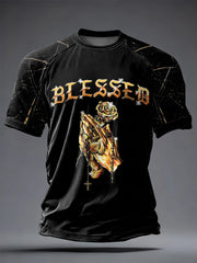 Men's Faith Printed Casual short sleeves t-shirt