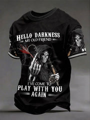 Men's 'hello darkness my old friend' T-shirts