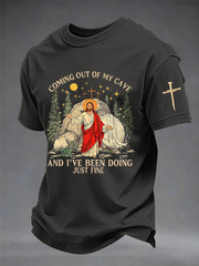Men's Going Out Of My Cave And I've Been Doing Just Fine Short-sleeved T-shirt