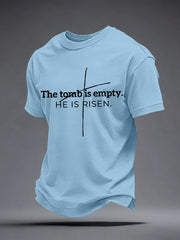 Men's The Tomb Is Empty He Is Risen Print T-Shirt
