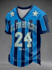 Men's All For His Glory V-neck T-shirt