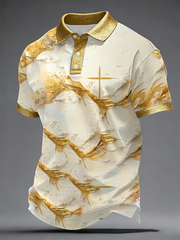Men's Abstract Cross polo shirt