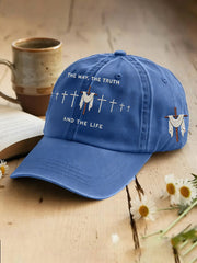 Unisex Jesus John 14:6 Jesus The Way, The Truth, The Life Christian Cross Print Hat