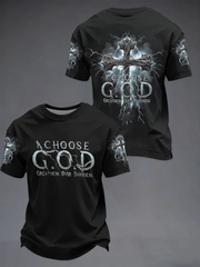 Men's I Choose God Short Sleeves T-shirt
