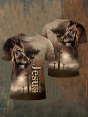 Men's Jesus Cross The Way, The Truth, The Life Short Sleeve T-shirt
