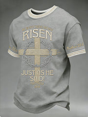 Men's He is Riser MATTHEW 28:6 Short Sleeves Tee