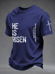 Men's He Is Risen short sleeves t-shirt