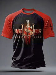 Men's Faith Printed Casual short sleeves t-shirt