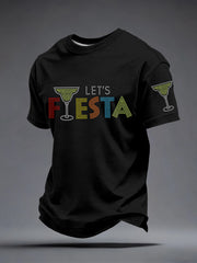 Men's Cinco de Mayo Rhinestone Pattern T-Shirt