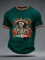 Men's Cinco De Mayo Print Waffle Short-Sleeve T-shirt