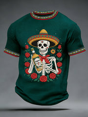 Men's Cinco De Mayo Print Waffle Short-Sleeve T-shirt