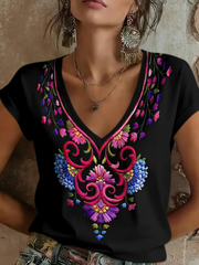 Women's Mexican Cinco de Mayo Printed short-sleeved T-shirt