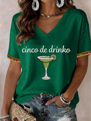 Women's Cinco de Mayo V-Neck T-Shirt