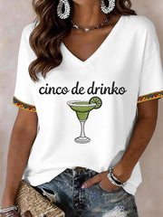 Women's Cinco de Mayo V-Neck T-Shirt