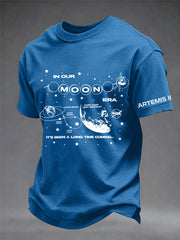 Men's 2026 Artemis II Mission Print Casual Tee