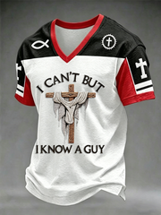 Men's I Can't But I Know A Guy V-neck T-shirt